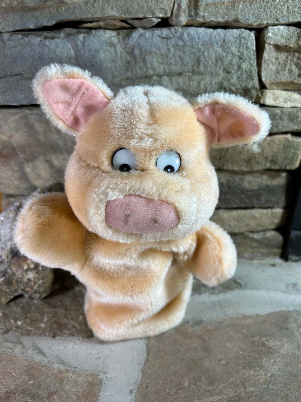Shilla Vintage Pig Hand Puppet Animal 1992 golf club cover